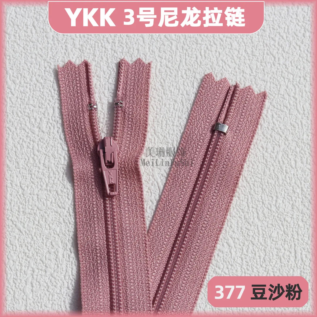 YKK3 Nylon Invisible Zippers 18cm – 30/50/100 Pack