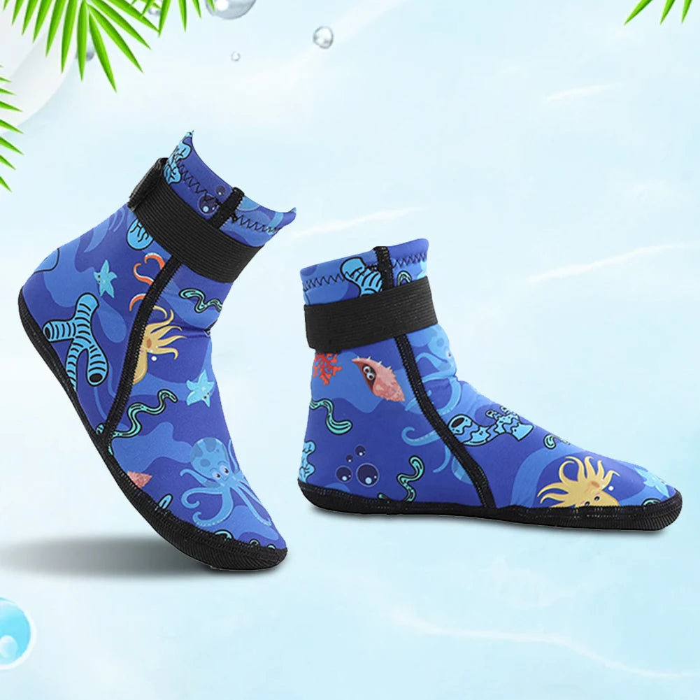 Kids Neoprene Water Socks – Anti-Slip Beach & Swim Socks