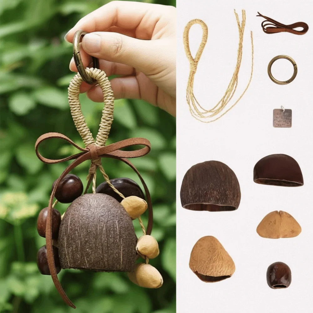 Natural Nut Shell Wind Chimes DIY Kit – Garden & Yoga Decor