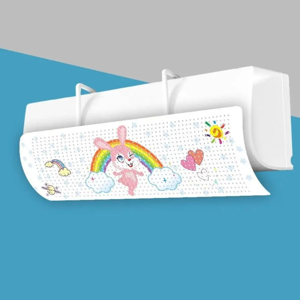 Cartoon AC Wind Deflector – Universal Wall Mount Air Baffle