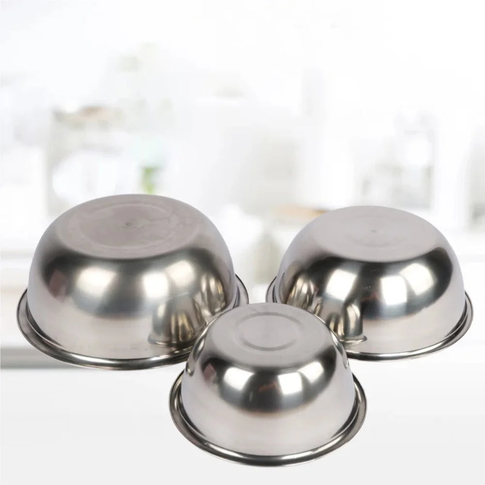 Stainless Steel Scaled Mixing Bowl 16cm 20cm 22cm | VIBE
