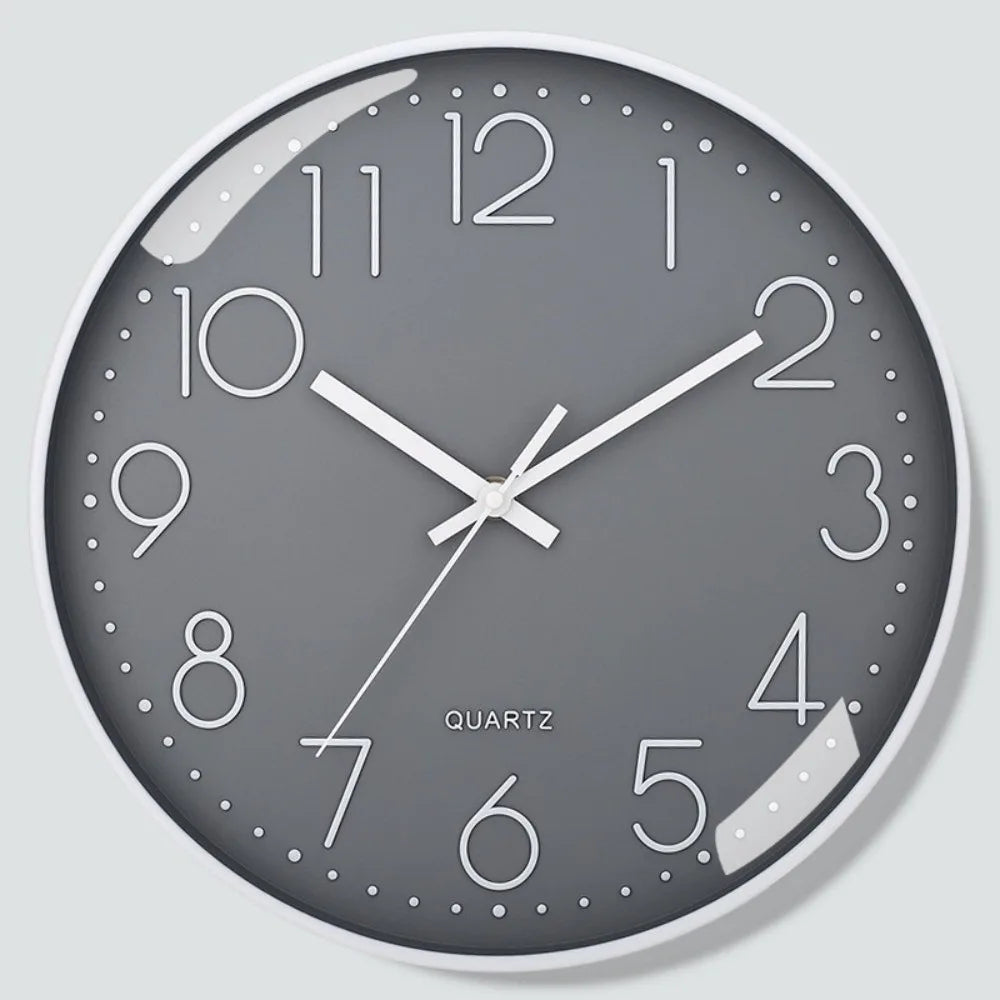 8 Inch Silent Quartz Wall Clock – Battery Operated Home Decor