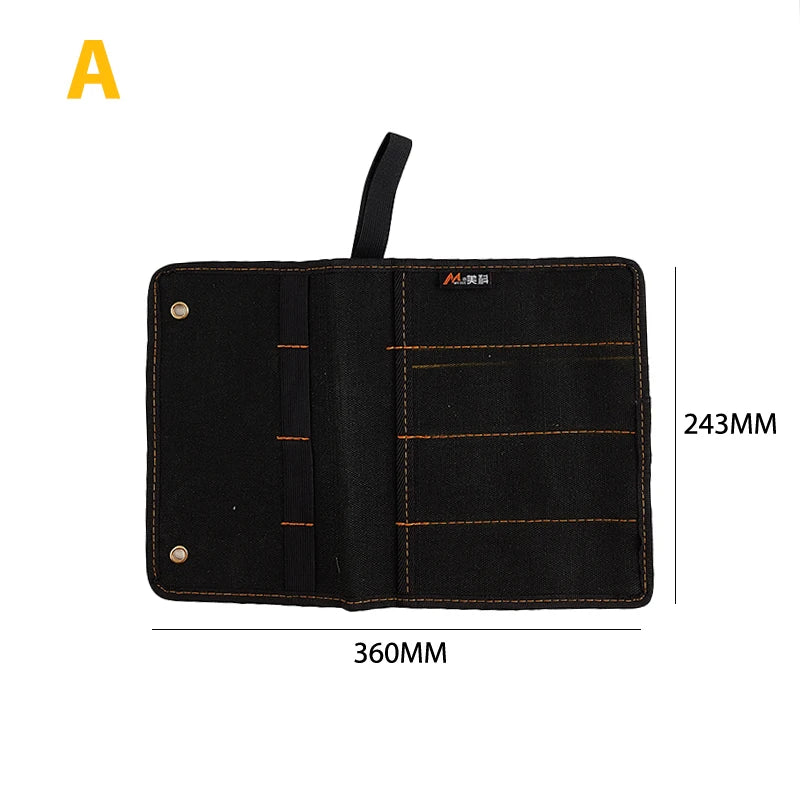 Canvas Tool Roll Organizer – Wrench & Chisel Pocket Pouch