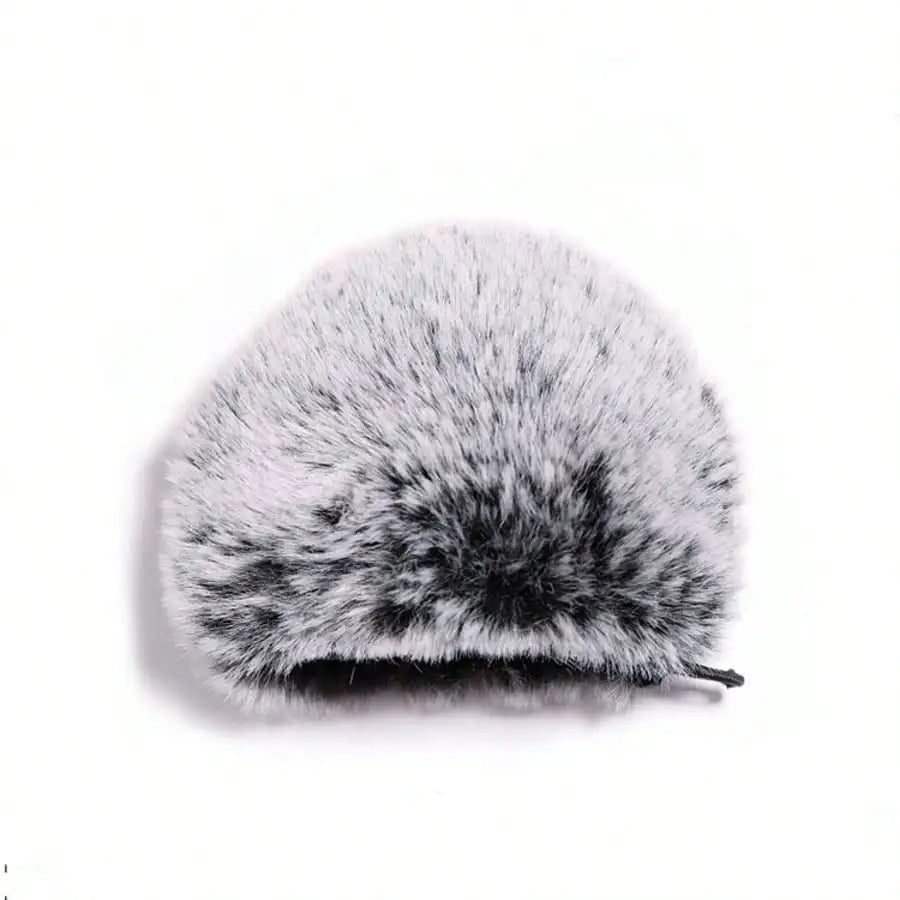 Windproof Furry Microphone Cover – Noise Reduction Filter