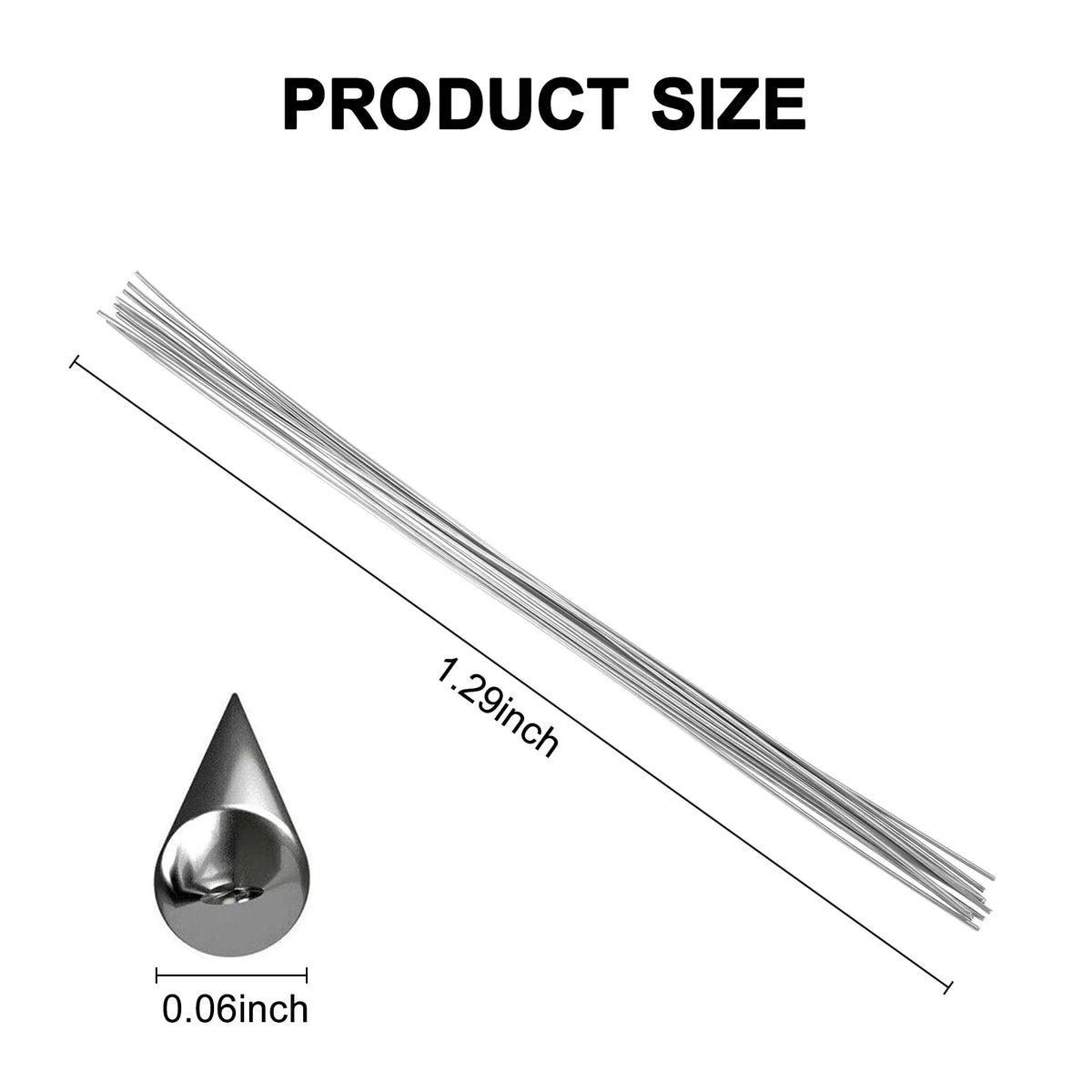 Universal Flux-Cored Welding Rods – Aluminum Copper Steel 10 Pcs