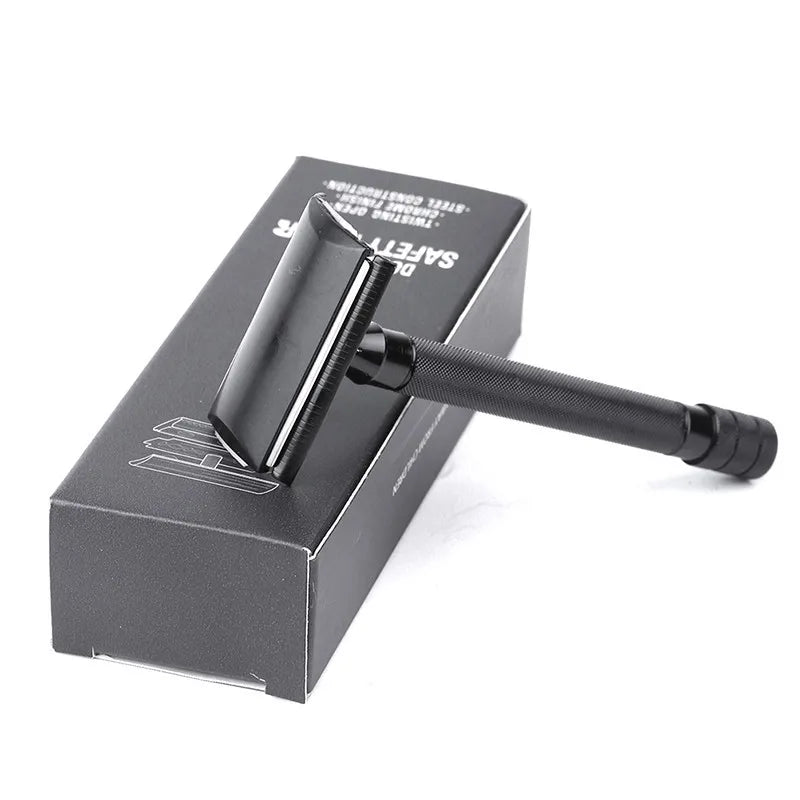Men's Double Edge Safety Razor – Titanium Coated Blade