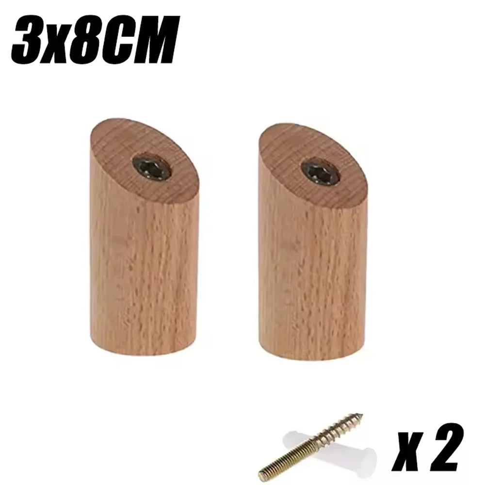 Wooden Wall Hooks – Coat Rack, Towel & Key Hanger