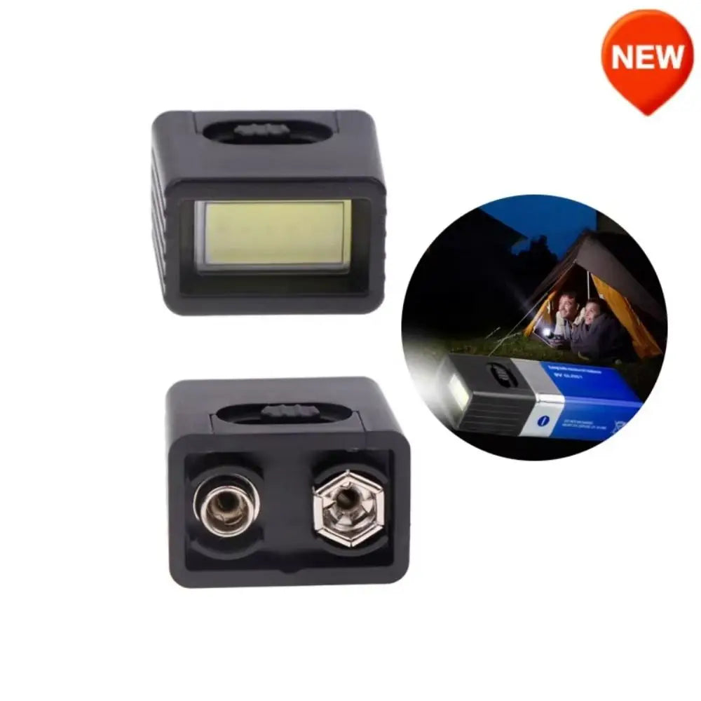 Mini 9V COB LED Work Light – Compact 2-Mode Key Flashlight