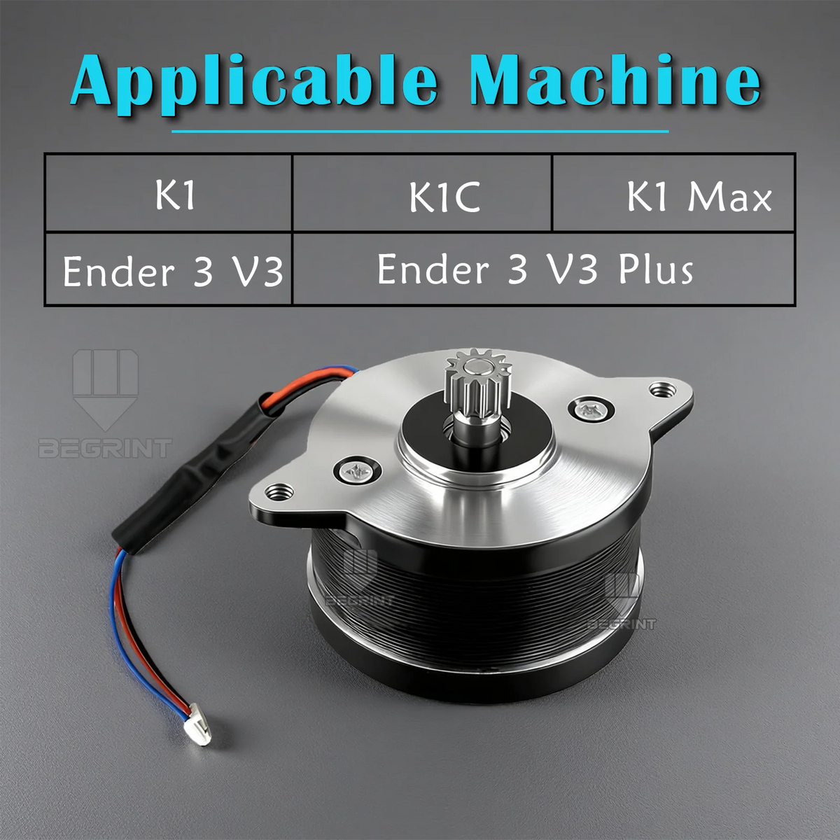 Creality K1 Extruder Stepper Motor 12 Tooth Gear – K1C, Ender 3 V3