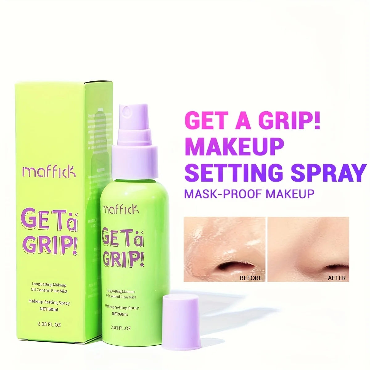 VIBE Makeup Setting Spray – Waterproof, Oil Control, Brightening