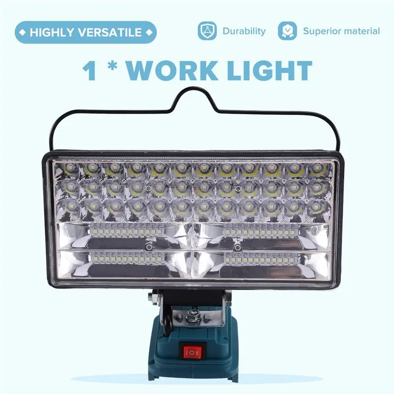 8-Inch Cordless LED Work Light Dual USB 18V/14V Battery