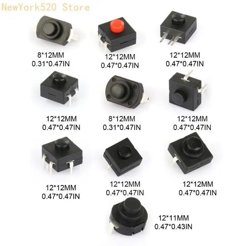 5-Pack Latching Push Button Switch – Flashlight & DIY