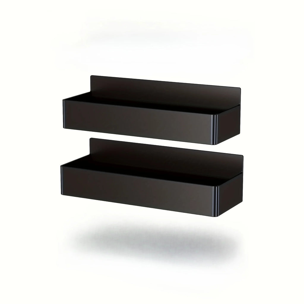 Magnetic Fridge Shelf Organizer Set of 2 – Metal Spice Rack