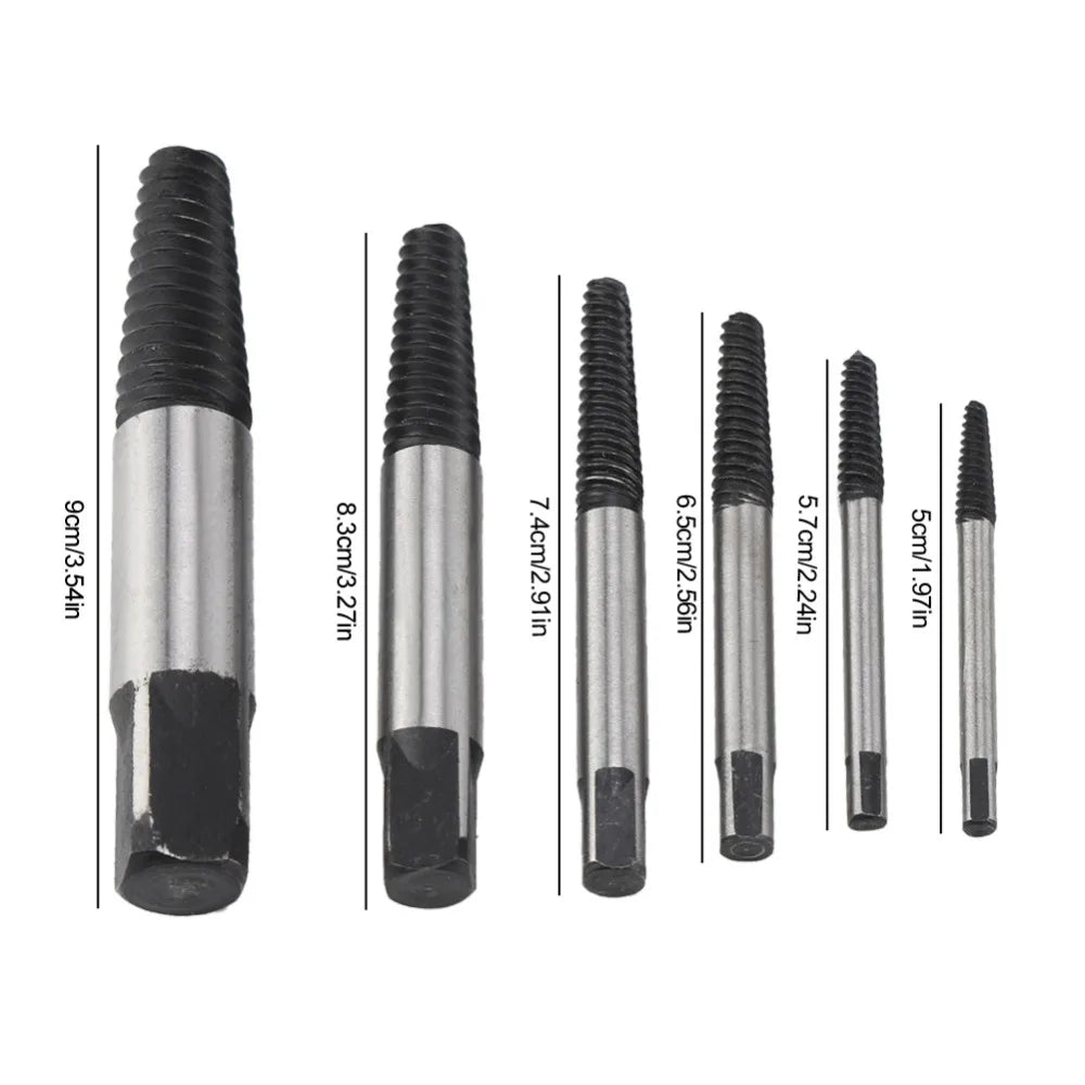 12-Pc Screw & Bolt Extractor Set with Drill Bits – Multi-Size