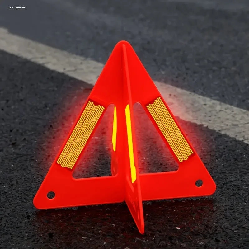 2-Pack Reflective Warning Triangles – Car Emergency Safety Kit
