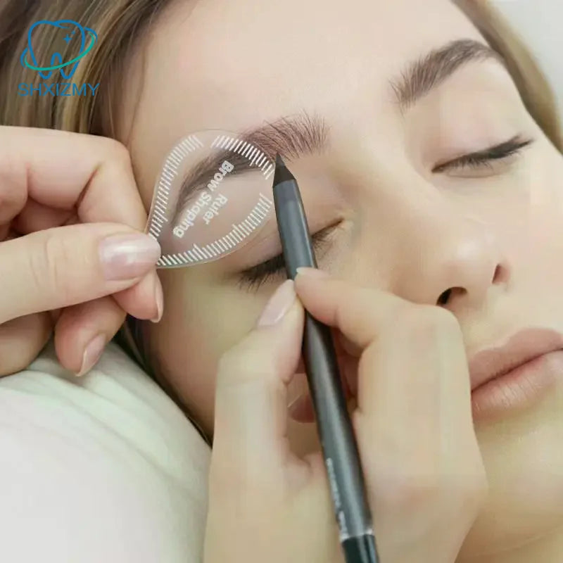 Brow Mapping Ruler Tear Drop Arch PMU Eyebrow Shaping Stencil