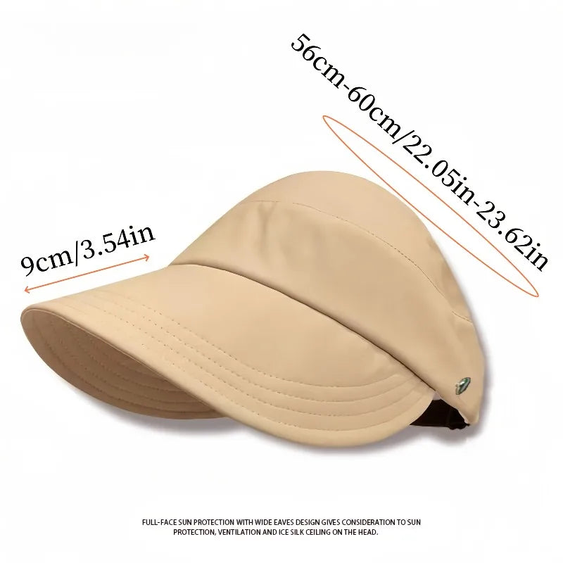 Women's Wide Brim UV Sun Hat – Foldable & Packable