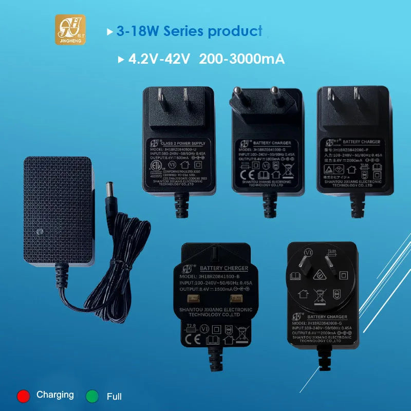 Universal Li-Ion Battery Charger for Power Tools 8.4V–29.4V