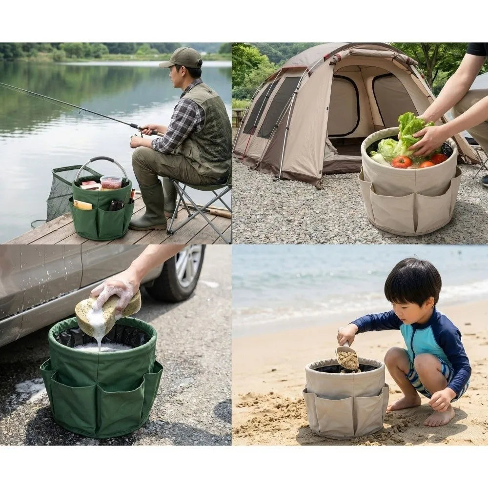 17L Foldable Storage Caddy Bag – Cleaning, Car Wash & Picnic