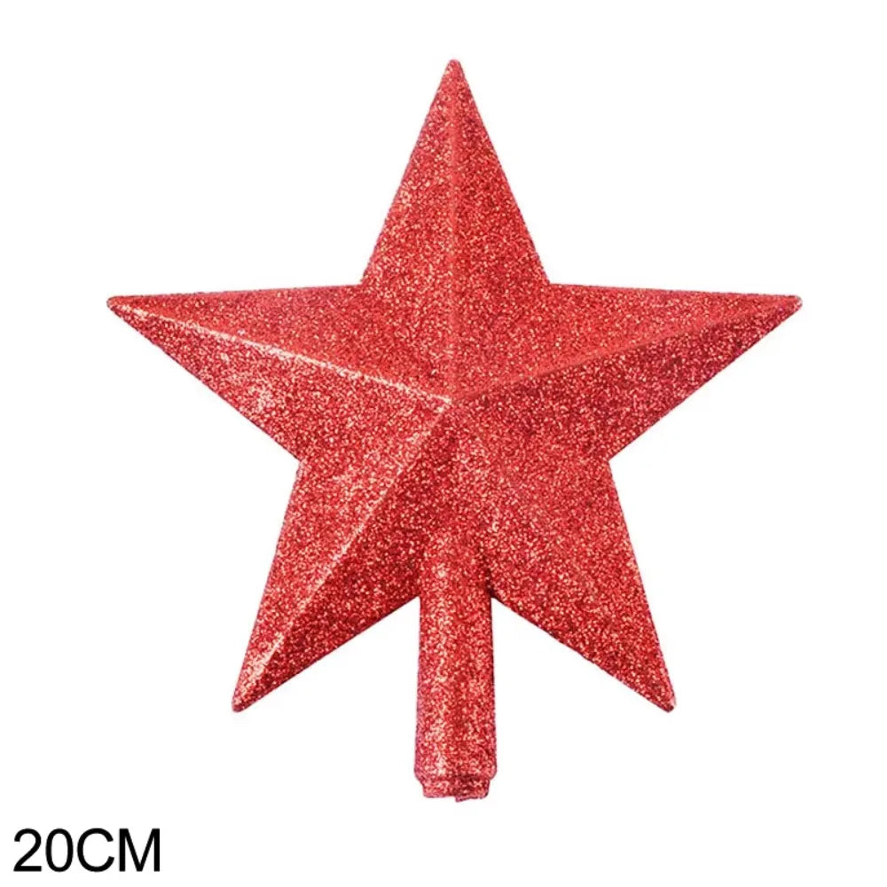 Christmas Tree Star Topper Gold Silver 15cm & 20cm