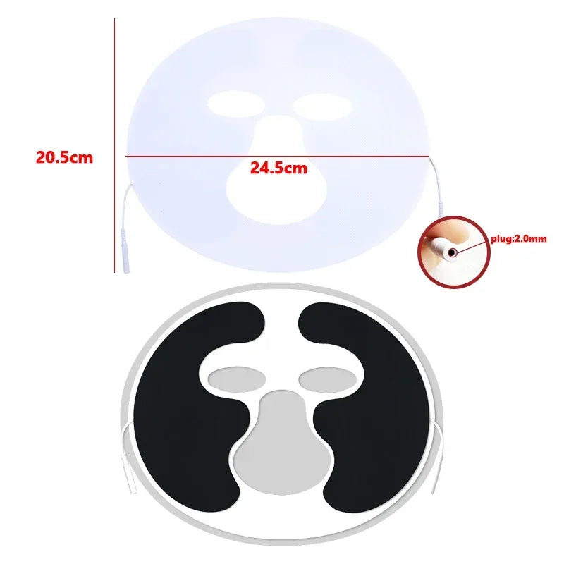 Facial Electrode Pads Self-Adhesive Gel Patch for Face Massager