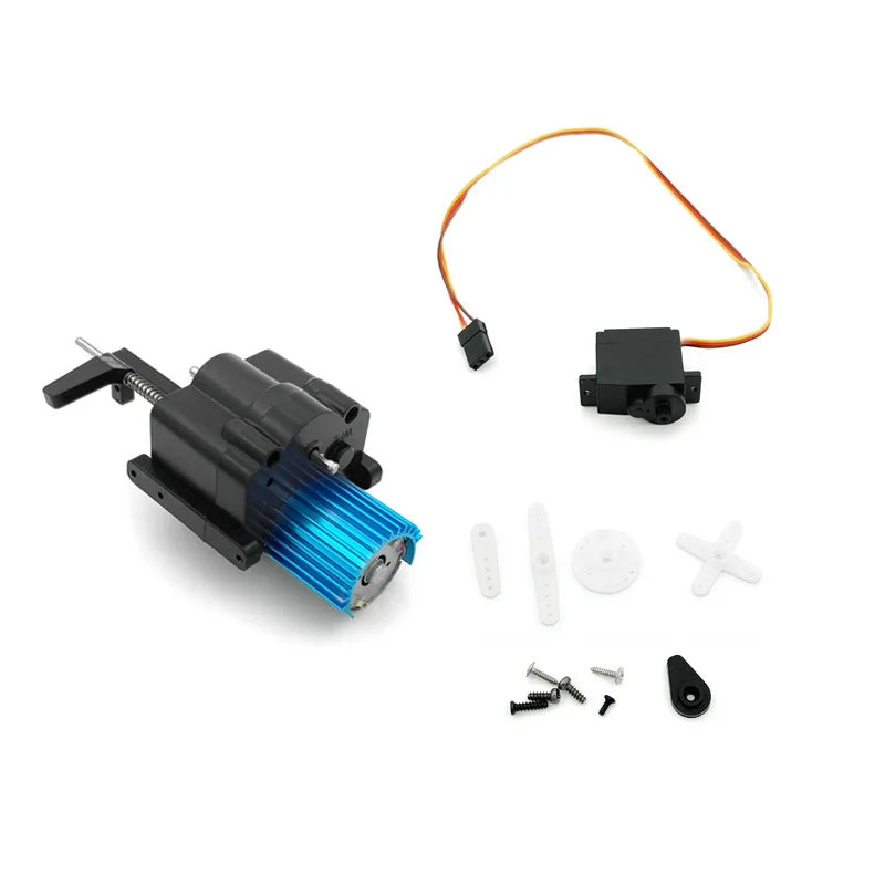 370 Motor 2-Speed Gearbox Metal Gear for WPL 1/16 RC Car