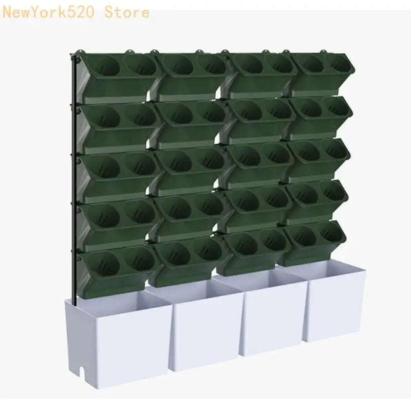 Stackable Wall Hanging Vertical Planter – PP Resin Flower Pot