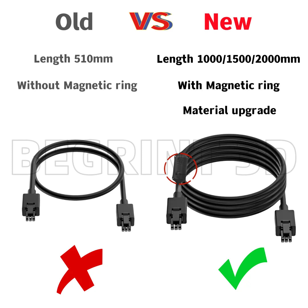 Bambu Lab X1/P1 6-Pin AMS HUB Data Cable 1.5M – BEGRINT
