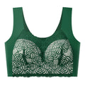Women's Seamless Wireless Lace Bra – Wire-Free Half Cup Support