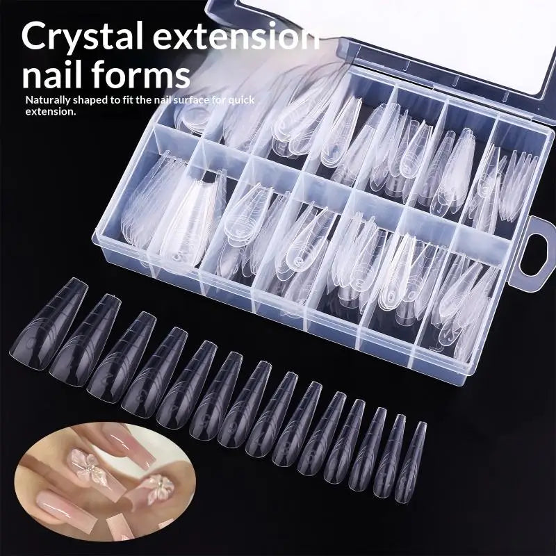 Dual System Nail Extension Forms – 70/140/150 Pcs False Tips