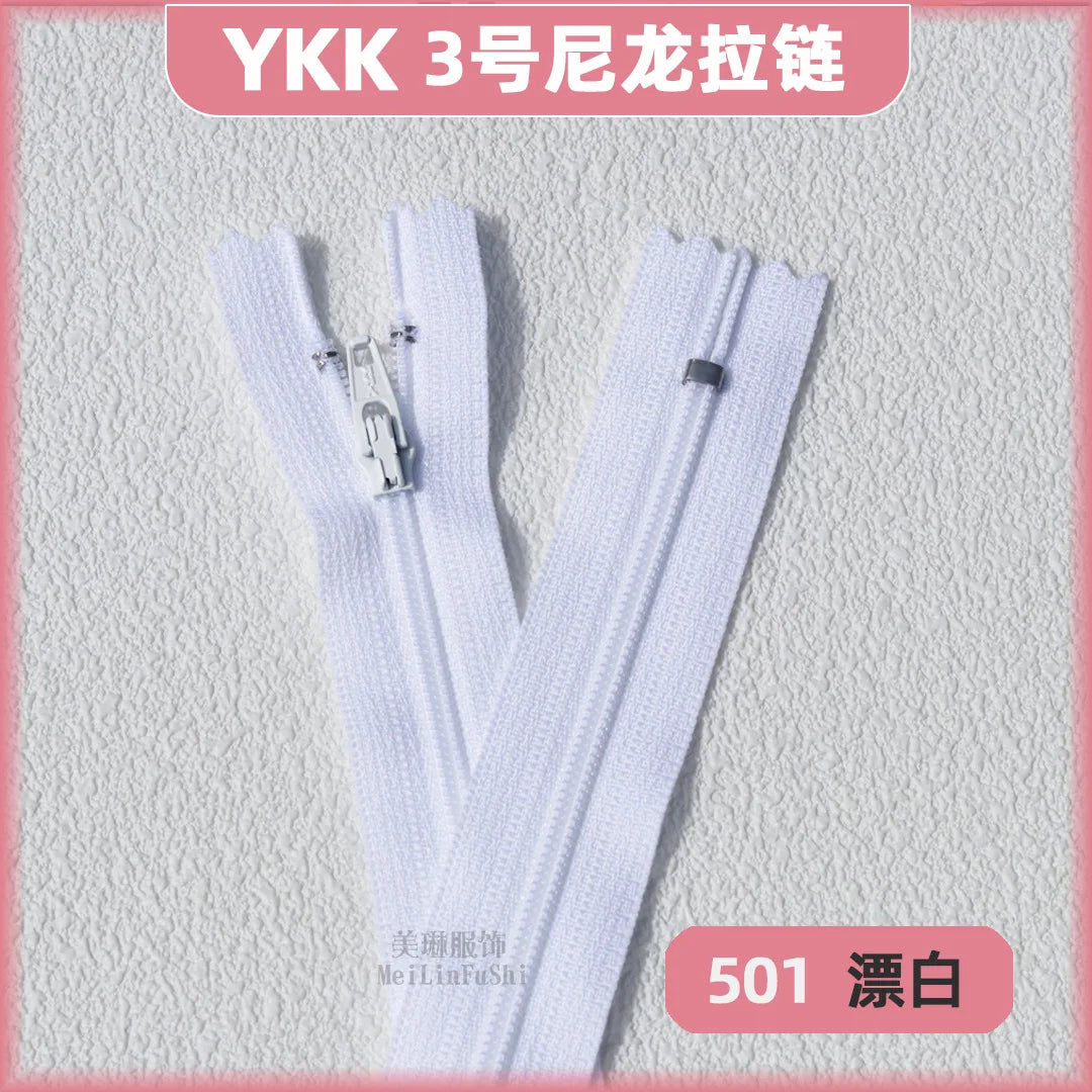 YKK3 Nylon Invisible Zippers 18cm – 30/50/100 Pack