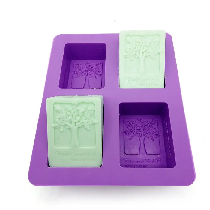 Silicone Soap Mold DIY Cold Process – Happy Tree & Cash Cow 130g
