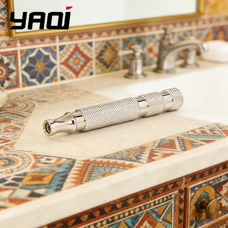 YAQI 303 Stainless Steel Men's Safety Razor Handle – 85mm