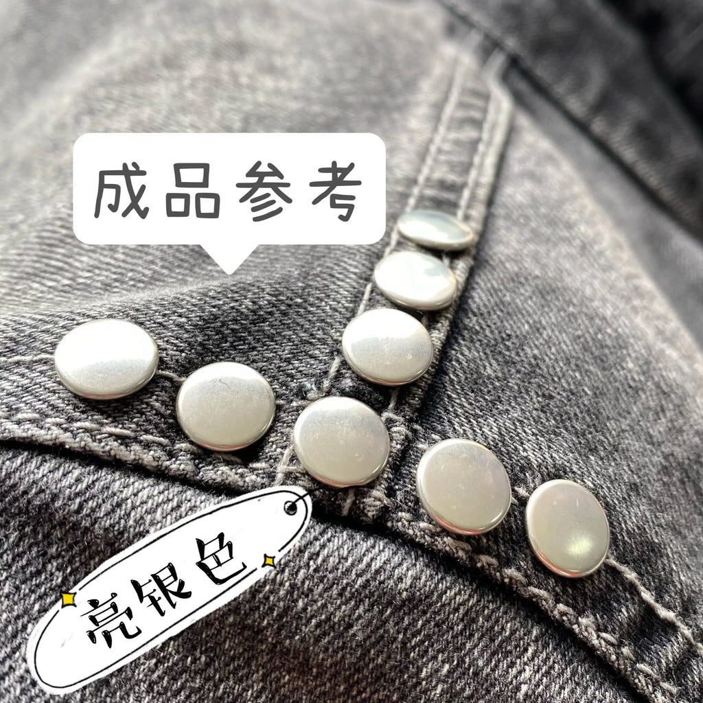Metal Rivet Denim Buttons 14L 9mm – Combined Decorative Buttons