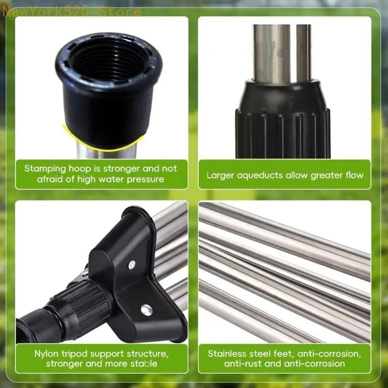 360° Adjustable Tripod Sprinkler – Wide Area Lawn & Garden