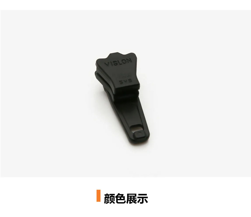 10 Pcs YKK No. 5 Resin Self-Locking Zipper Heads Nickel-Free