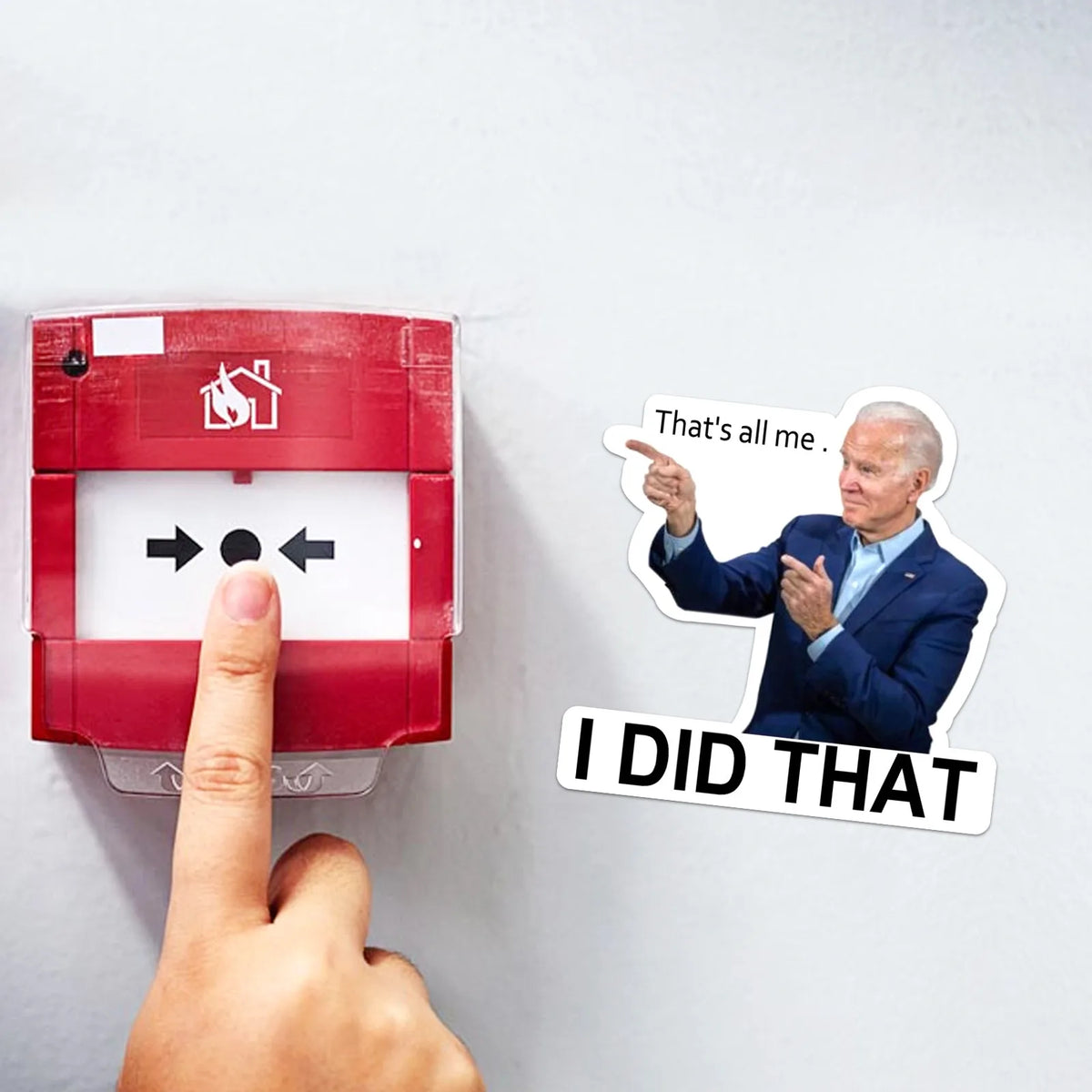 "I Did That" Funny Meme Stickers 100-Pack – Waterproof Decals