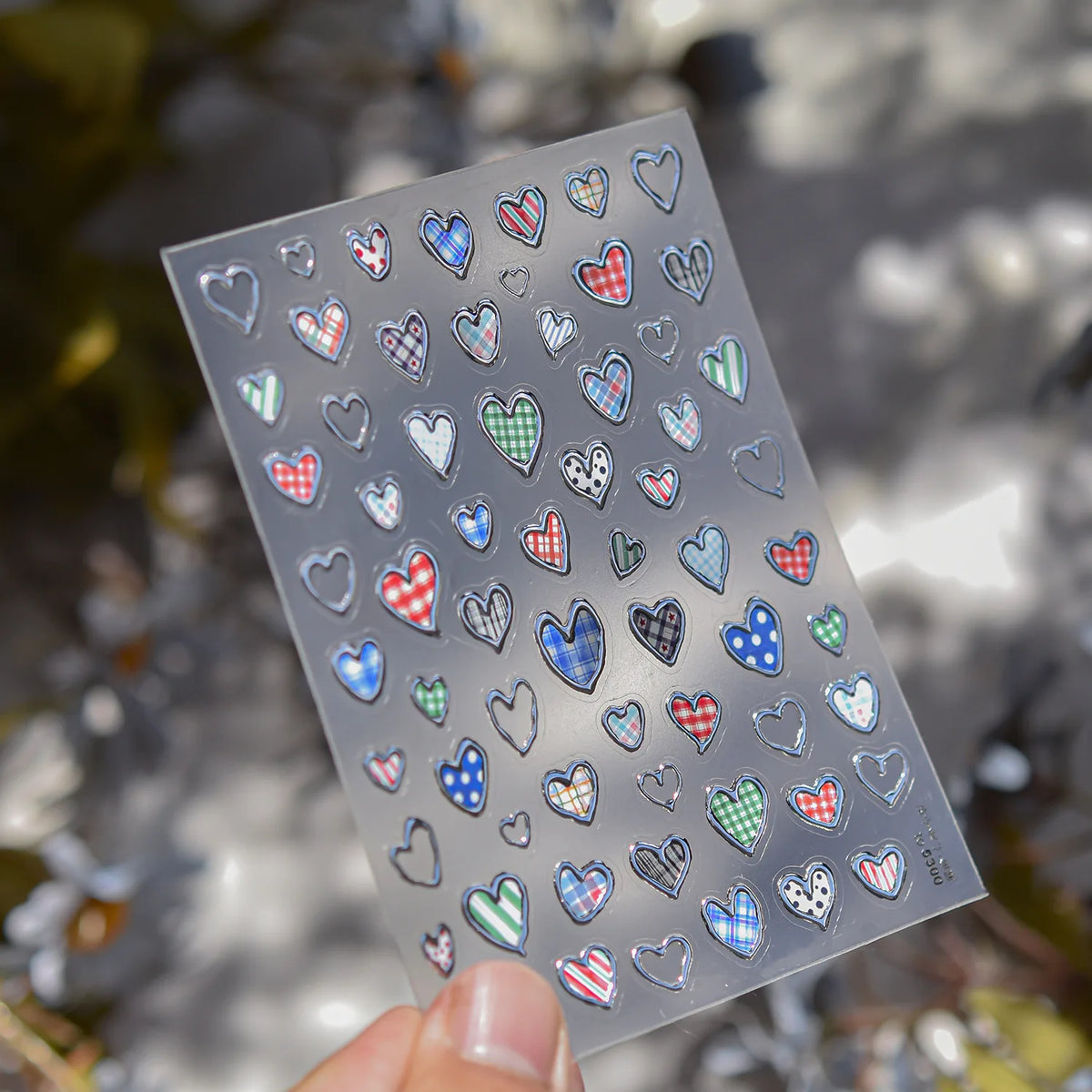 5D Star Nail Stickers – Gold Silver Laser Self-Adhesive Decals