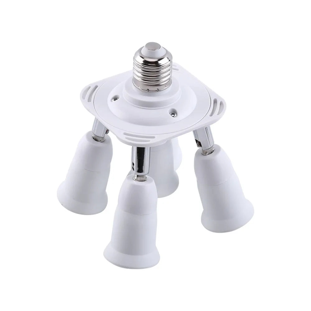 E26 Light Socket Splitter – 3/4/5-Head Adjustable Lamp Adapter
