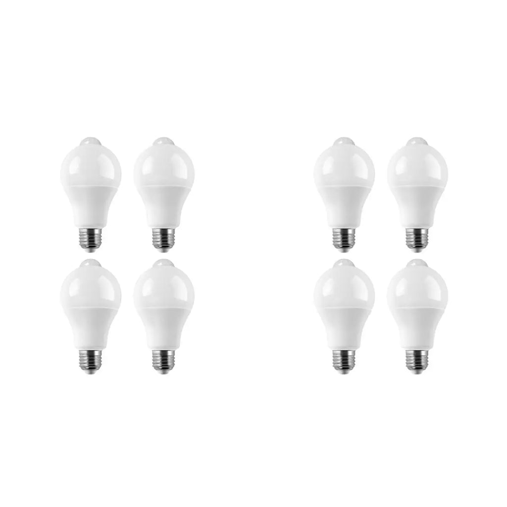 E27 PIR Motion Sensor LED Bulb 9W Auto On/Off – 8 Pack