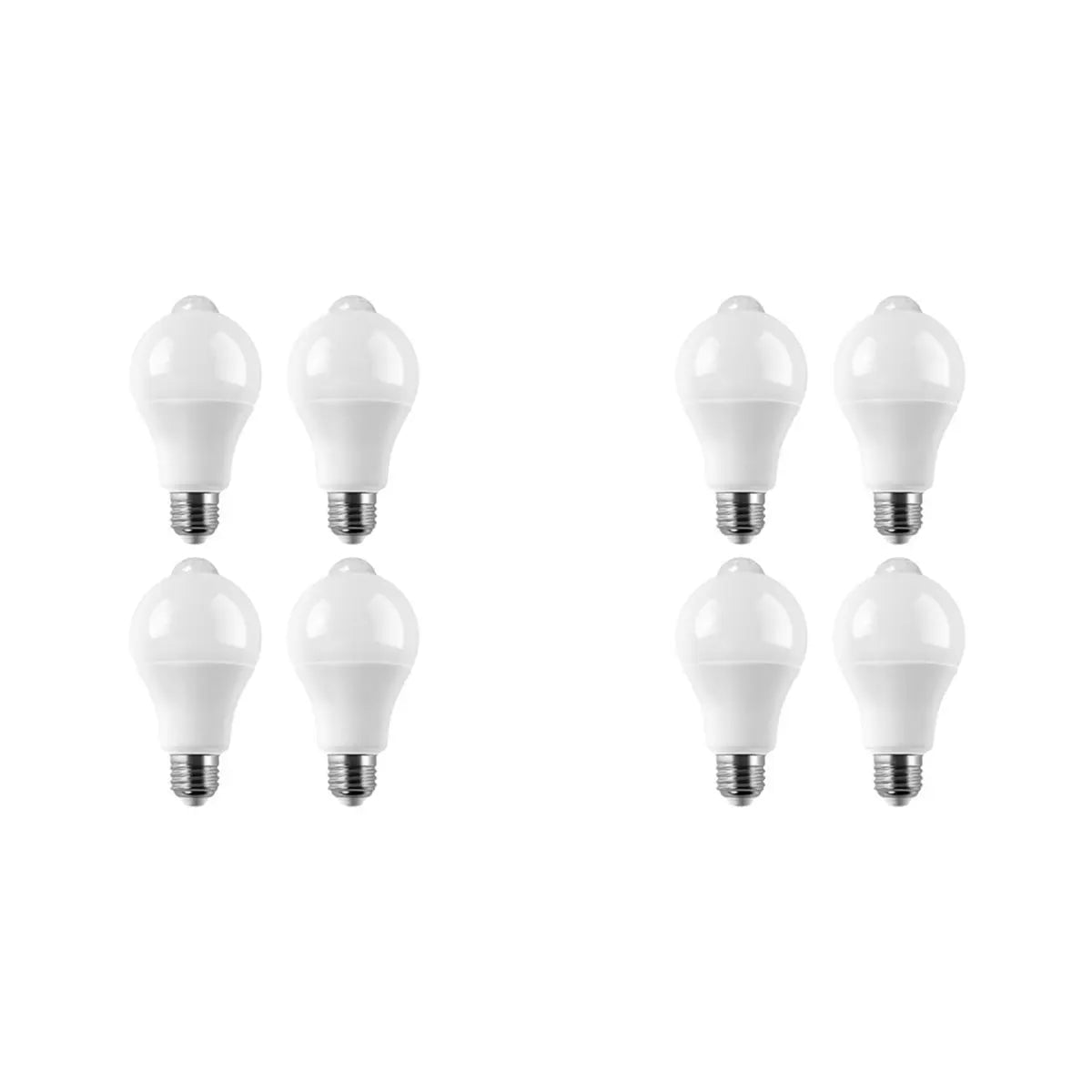 E27 PIR Motion Sensor LED Bulb 9W Auto On/Off – 8 Pack