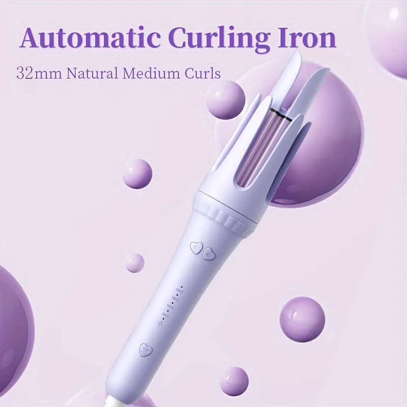 32MM Automatic Hair Curler – Ceramic Auto-Rotating Wand
