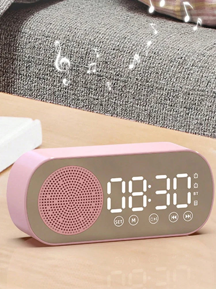 VIBE Wireless Bluetooth Speaker Smart Alarm Clock Subwoofer