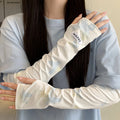 UPF50+ Ice Silk Arm Sleeves – Butterfly Pattern Sun Protection