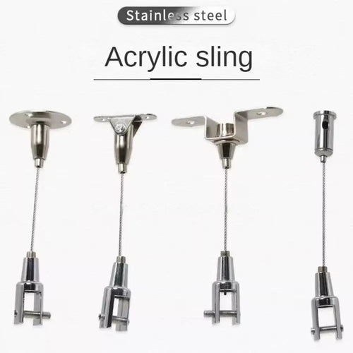 1.5mm Stainless Steel Wire Rope Suspension Kit – Adjustable Hook