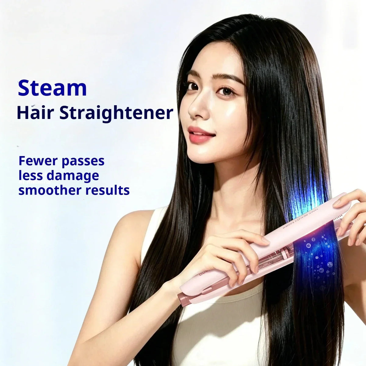 Cold Mist Hair Straightener – 3-in-1 Ionic Flat Iron