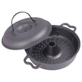 Cast Iron Sweet Potato & Garlic Roaster Pan with Lid