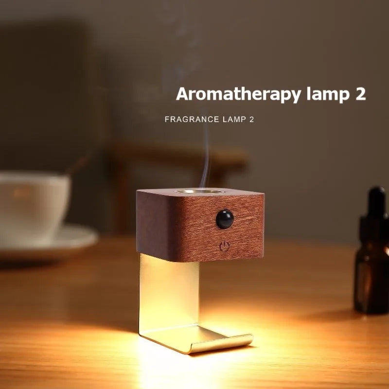 USB LED Night Light Aroma Atmosphere Lamp – Wood Animal Shape