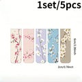 5-Pack Flower Magnetic Bookmarks – Strong Page Clips for Books