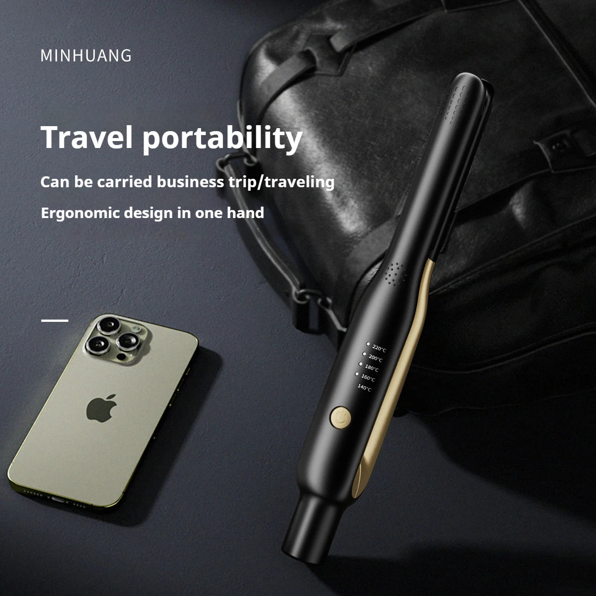Mini Ceramic Flat Iron – Negative Ion Hair Straightener & Curler